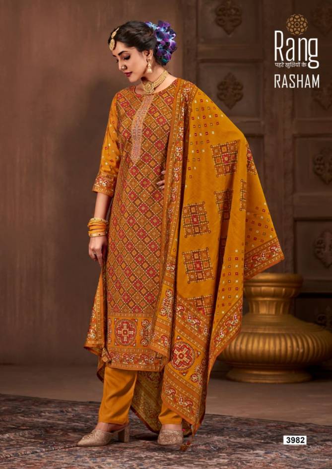 Rang Rasham Designer Printed Dress Material Catalog
